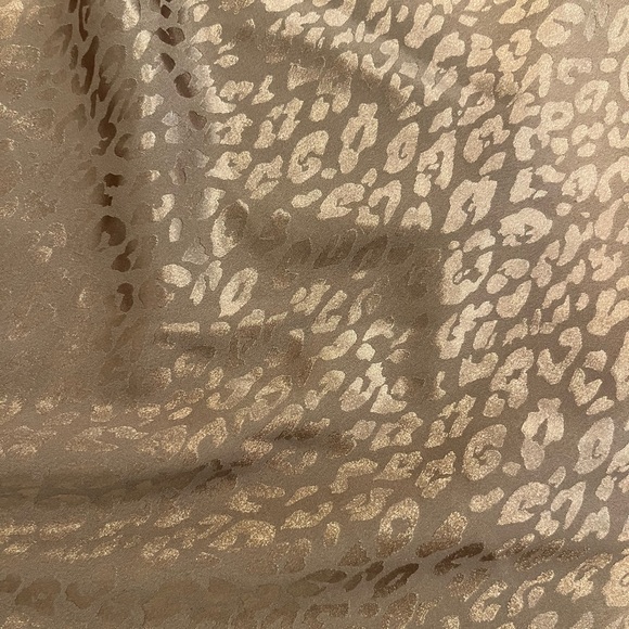 Brown Leopard Print Satin Slip Skirt - Picture 3 of 3